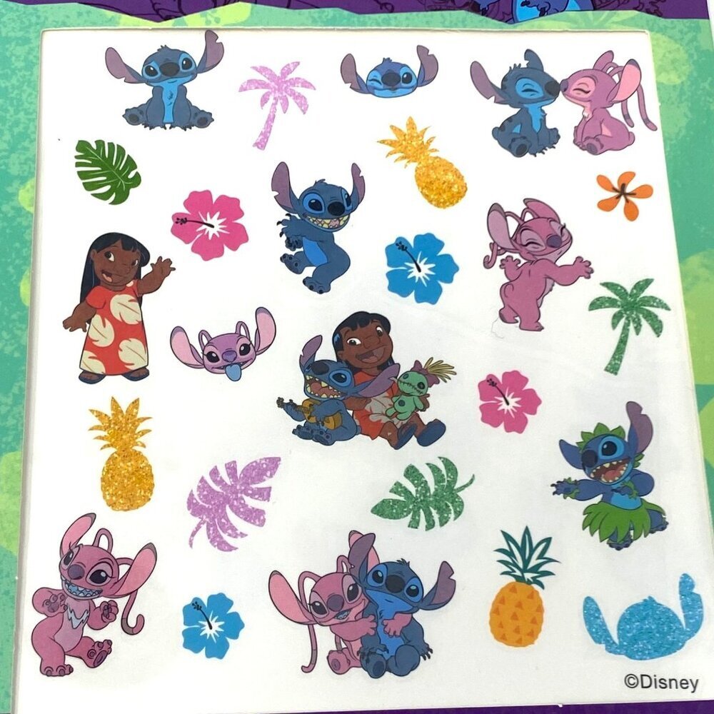 Disney's Stitch And Lilo Temporary Tattoos 2 Sheets 50 Tattoos Party Dress Up - Picture 3 of 5